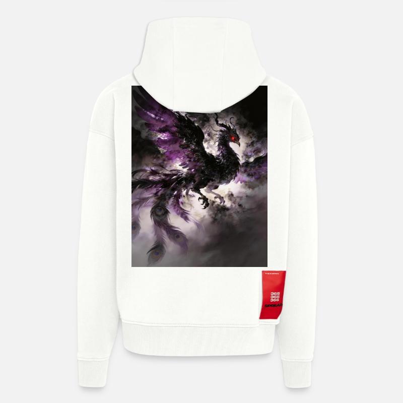 Der dunkle Phönix: Aufstieg der Dunkelheit - Zip Hoodie - made by SPREAD - OFF WHITE