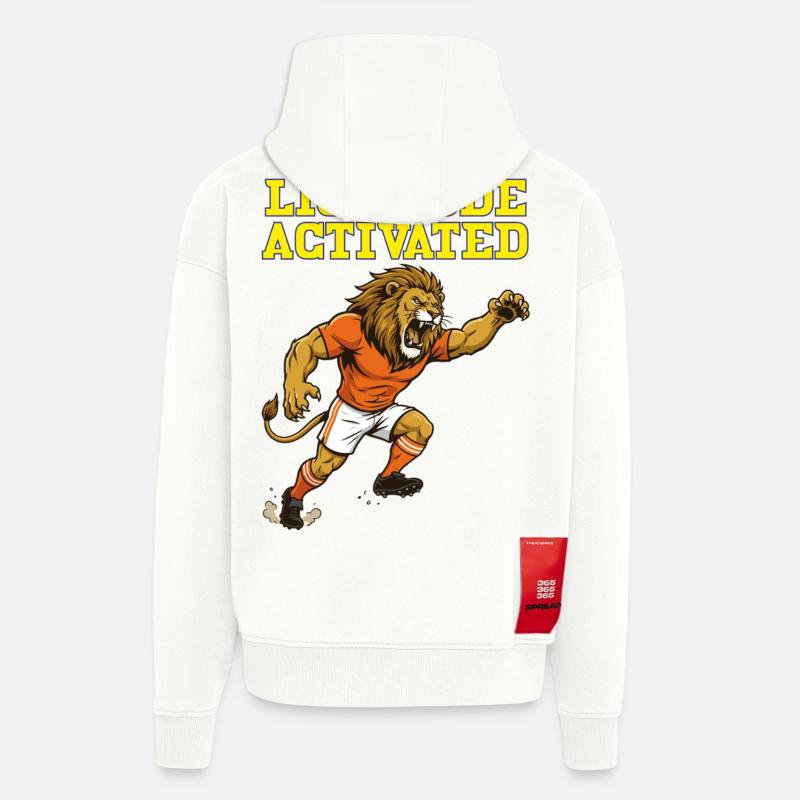LionModeActivated - Zip Hoodie - made by SPREAD - OFF WHITE