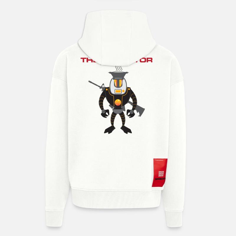 Thermonator Terminator Geschenkidee - Zip Hoodie - made by SPREAD - OFF WHITE
