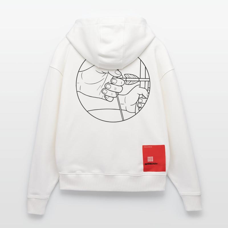 Archery Bow Target Zip Hoodie - made by SPREAD