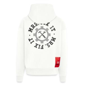 Mrs Fix It - Zip Hoodie - made by SPREAD - OFF WHITE - Back