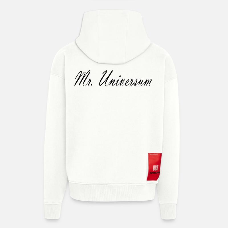 Mr Universum - Zip Hoodie - made by SPREAD - OFF WHITE