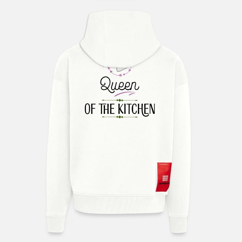 Kochen - Veste à capuche bio épaisse oversize fabriqué en UE - OFF WHITE