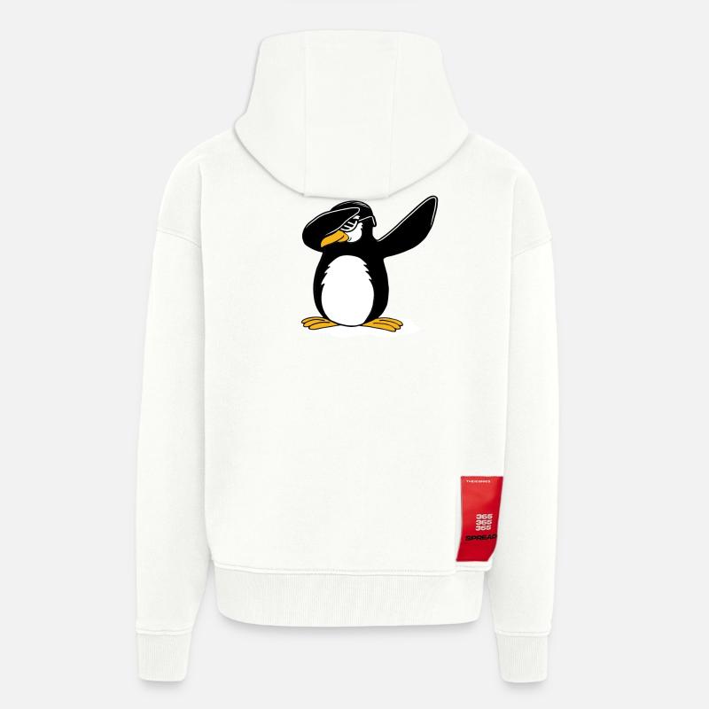 Dabbing Pinguin Funny Dance Geschenk - Zip Hoodie - made by SPREAD - OFF WHITE