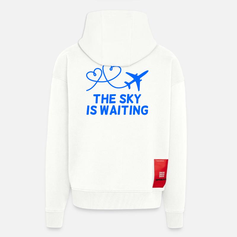 Flugzeug Pilot Spruch Geschenk - Zip Hoodie - made by SPREAD - OFF WHITE