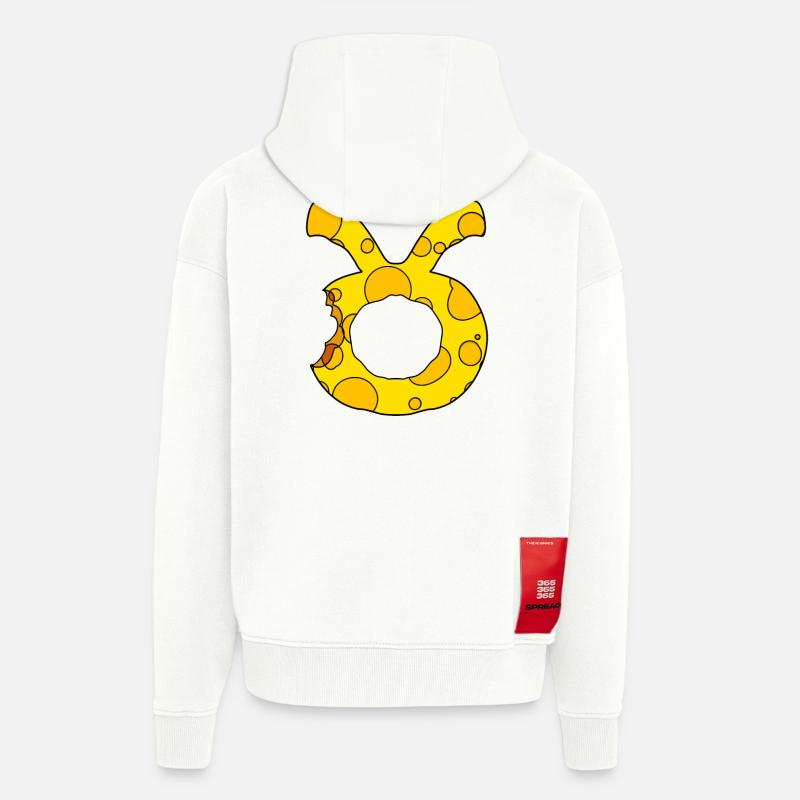 Sternzeichen Stier - Zip Hoodie - made by SPREAD - OFF WHITE
