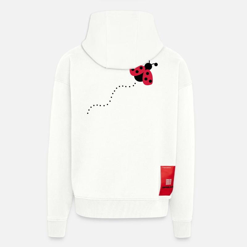 2541614 12868760 Marienkaefer - Veste à capuche bio épaisse oversize fabriqué en UE - OFF WHITE
