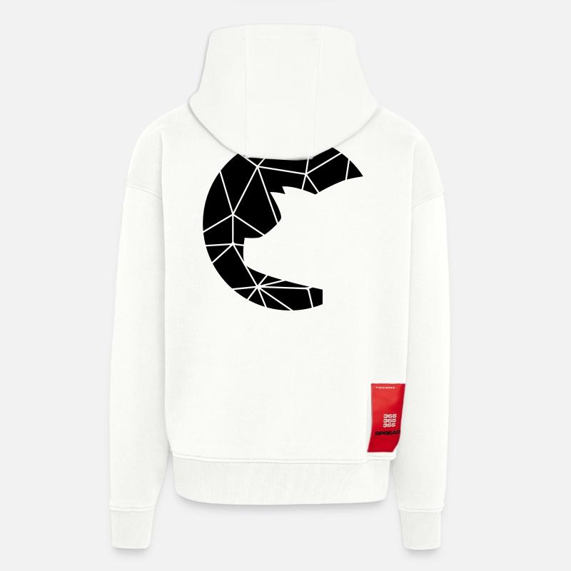 Schweini Gittermuster - Zip Hoodie - made by SPREAD - OFF WHITE