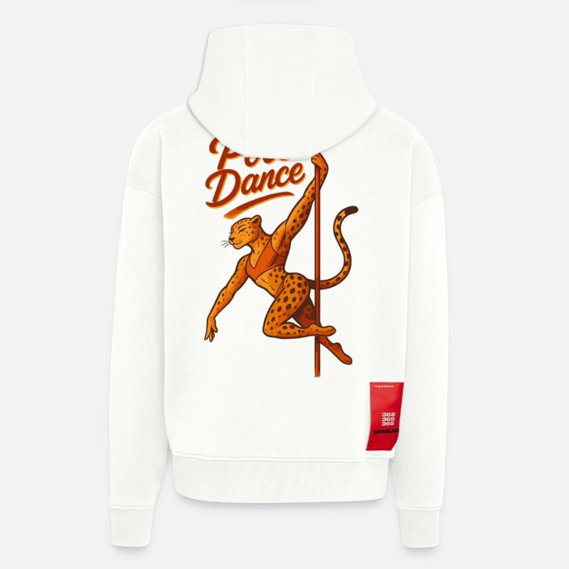 Pole Dance Leopardin Poledancerin Geschenk - Zip Hoodie - made by SPREAD - OFF WHITE