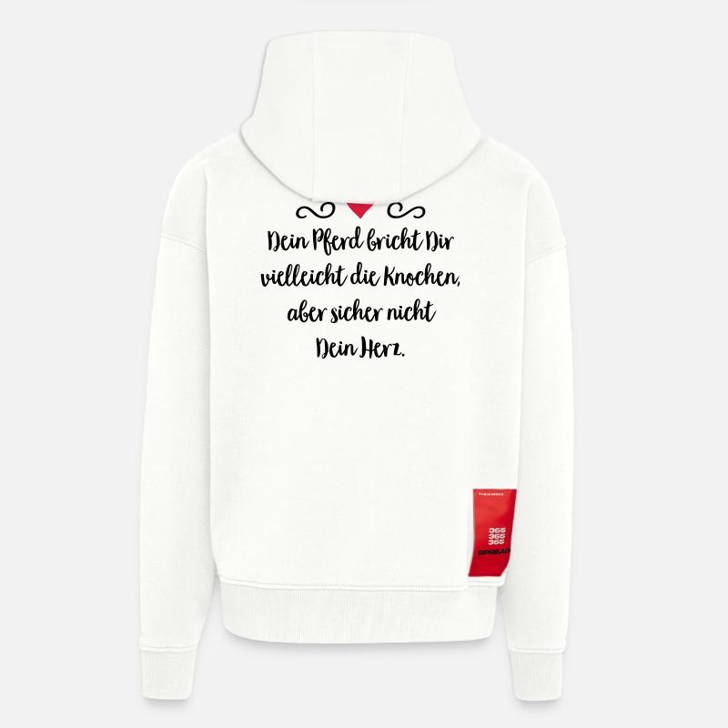 Pferd - Zip Hoodie - made by SPREAD - OFF WHITE