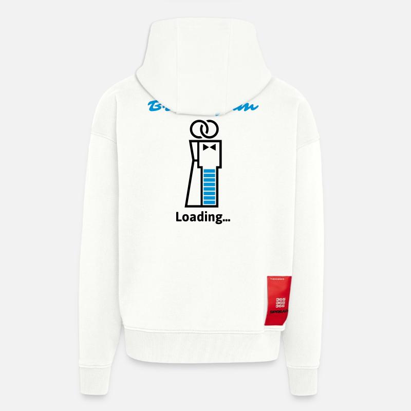 Bräutigam Loading... - Zip Hoodie - made by SPREAD - OFF WHITE