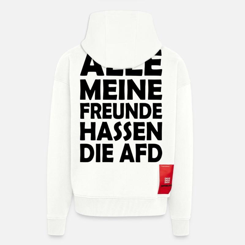 afd - Zip Hoodie - made by SPREAD - OFF WHITE