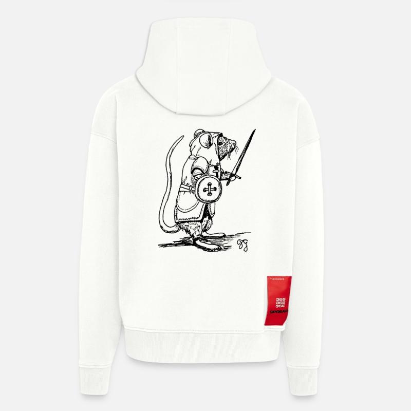 Schnurrhaarritter - Zip Hoodie - made by SPREAD - OFF WHITE
