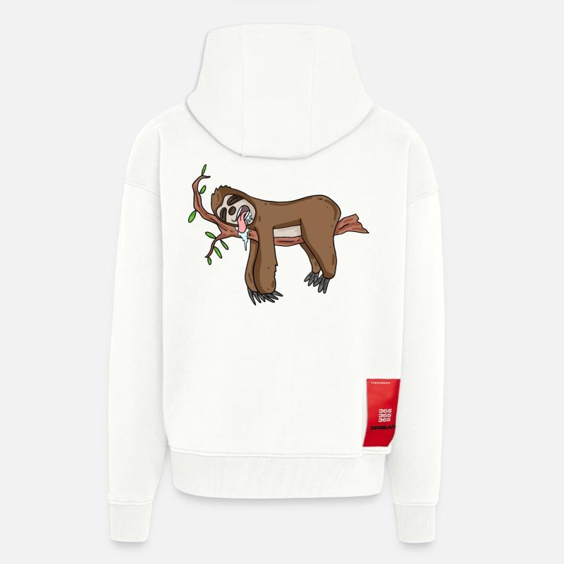 Faultier - Zip Hoodie - made by SPREAD - OFF WHITE