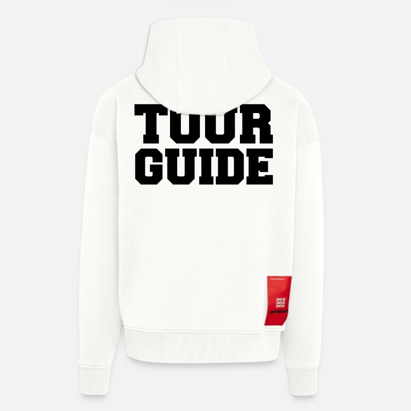 tour-guide - Zip Hoodie - made by SPREAD - OFF WHITE