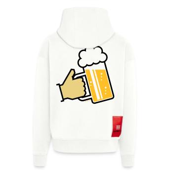 XBayerischer Gruß (L3) - Zip Hoodie - made by SPREAD - OFF WHITE - Hinten