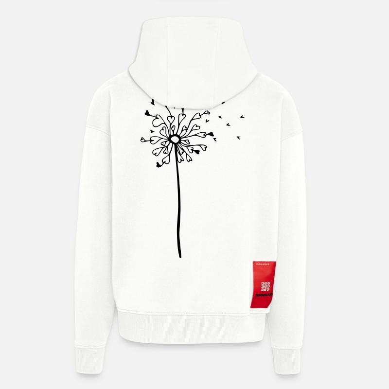 HERZig-lich - Das Original by heavenlygoods - Zip Hoodie - made by SPREAD - OFF WHITE