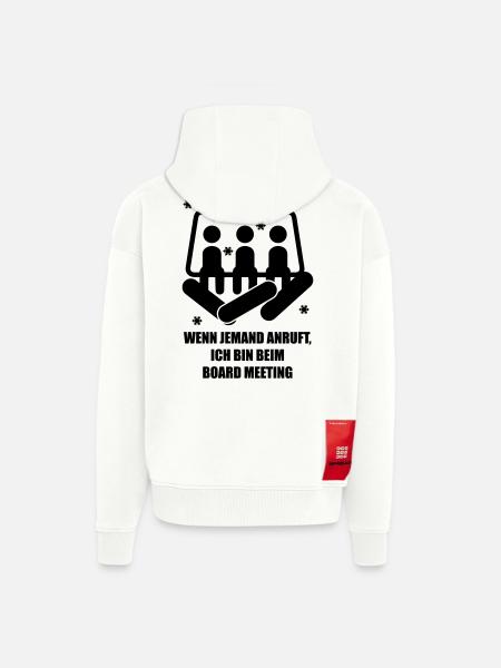 snowboard - Zip Hoodie - made by SPREAD - OFF WHITE