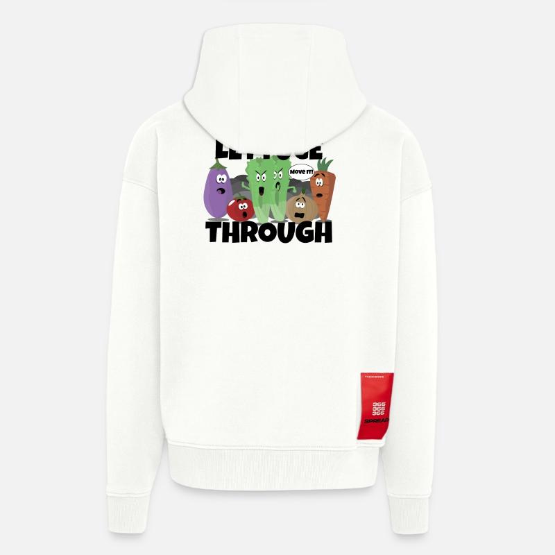 durch Salat - Zip Hoodie - made by SPREAD - OFF WHITE