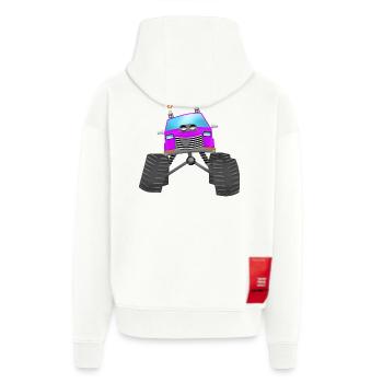 Monstertruck - Zip Hoodie - made by SPREAD - OFF WHITE - Hinten