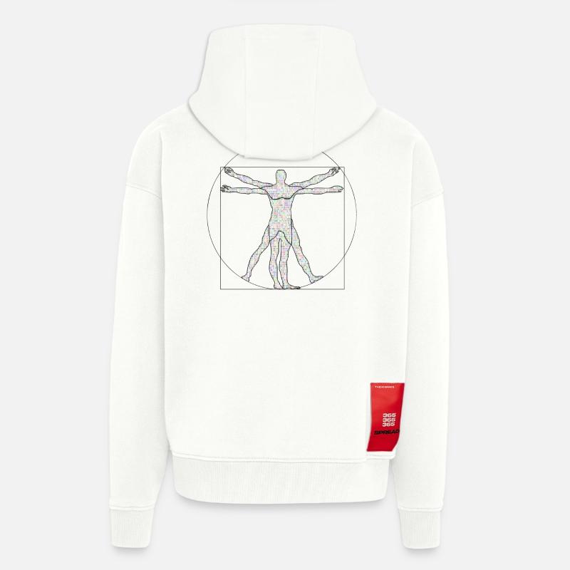 Da Vinci Programmierer Geschenkidee - Zip Hoodie - made by SPREAD - OFF WHITE