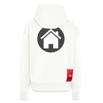 building house homes architecture house building206 - Zip Hoodie - made by SPREAD - OFF WHITE - Back