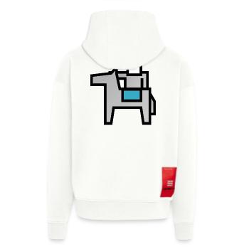 army soldier soldat knight world war weltkrieg63 - Zip Hoodie - made by SPREAD - OFF WHITE - Hinten