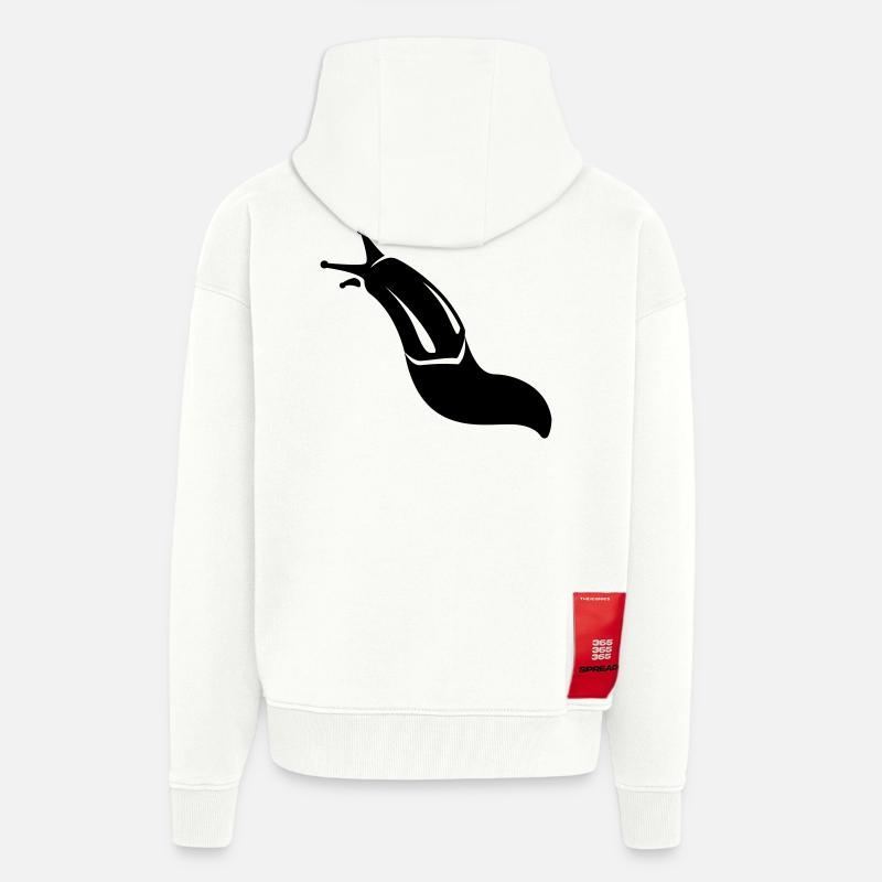 Nacktschnecke - Zip Hoodie - made by SPREAD - OFF WHITE