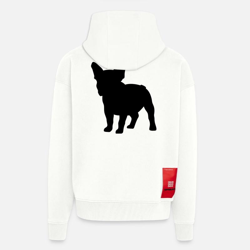 Frenchie - Veste à capuche bio épaisse oversize fabriqué en UE - OFF WHITE