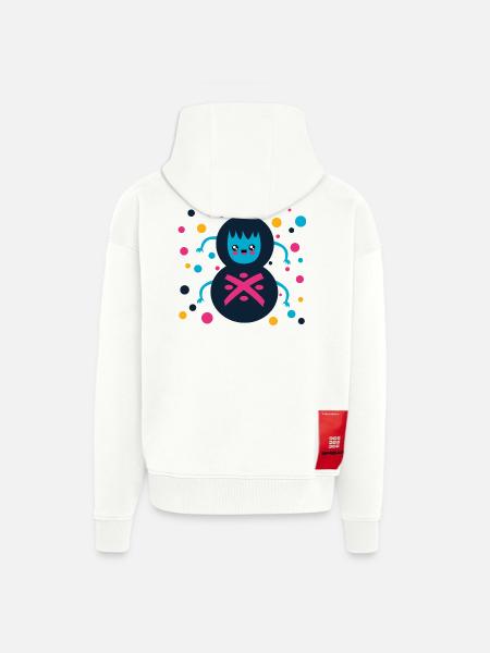 cute spider, gift, spinner - Zip Hoodie - made by SPREAD - OFF WHITE