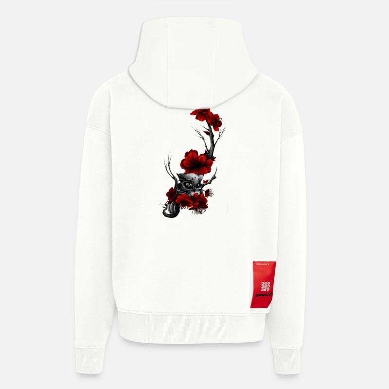 Eule - Zip Hoodie - made by SPREAD - OFF WHITE
