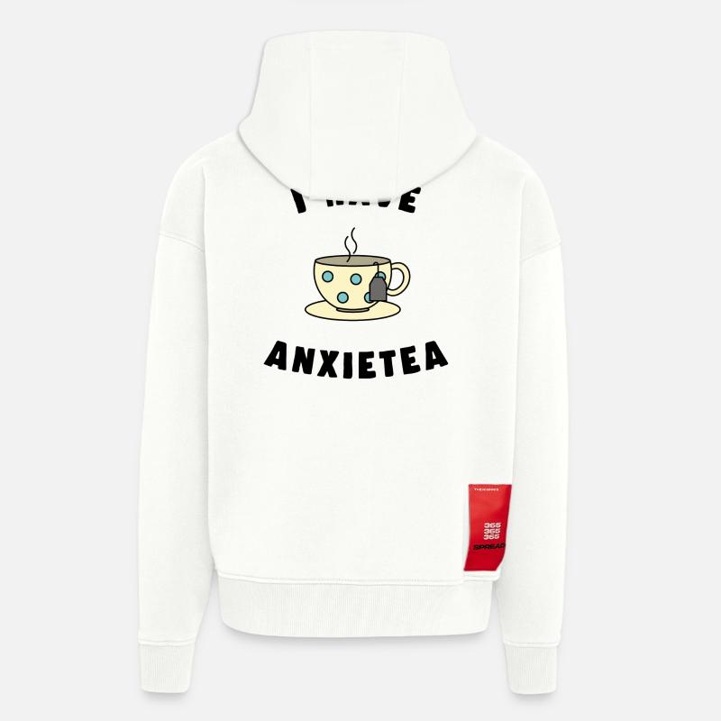 Ich habe ANXIETEA Tee - Zip Hoodie - made by SPREAD - OFF WHITE