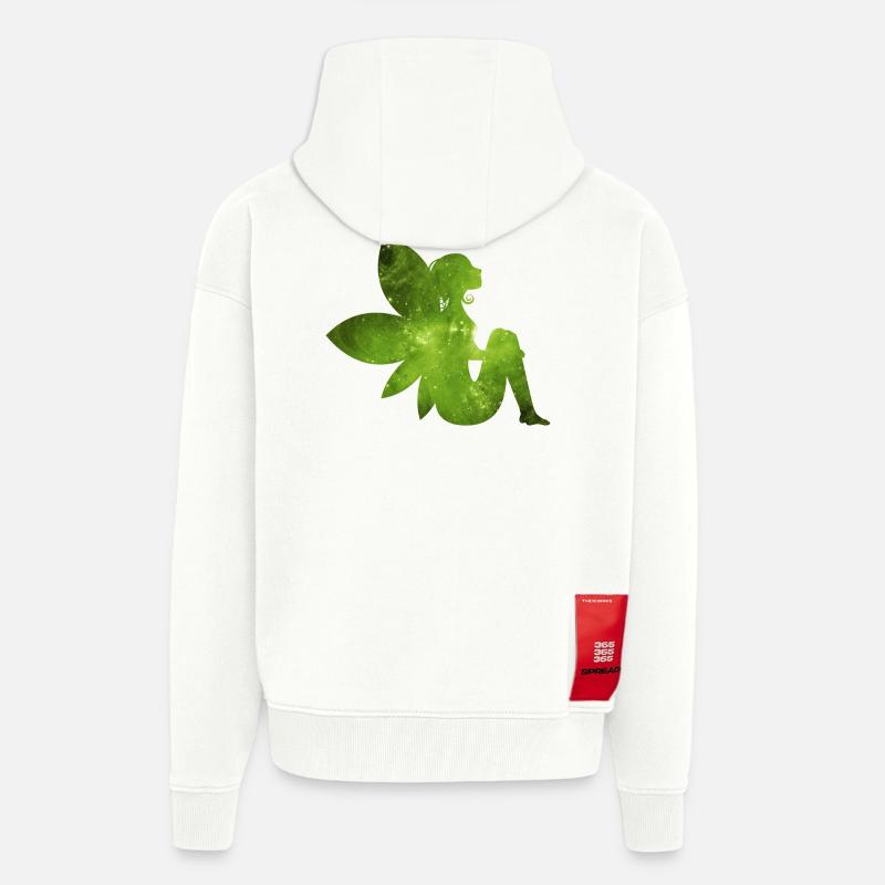 Grüne Fee Geschenk Idee Elfe - Zip Hoodie - made by SPREAD - OFF WHITE