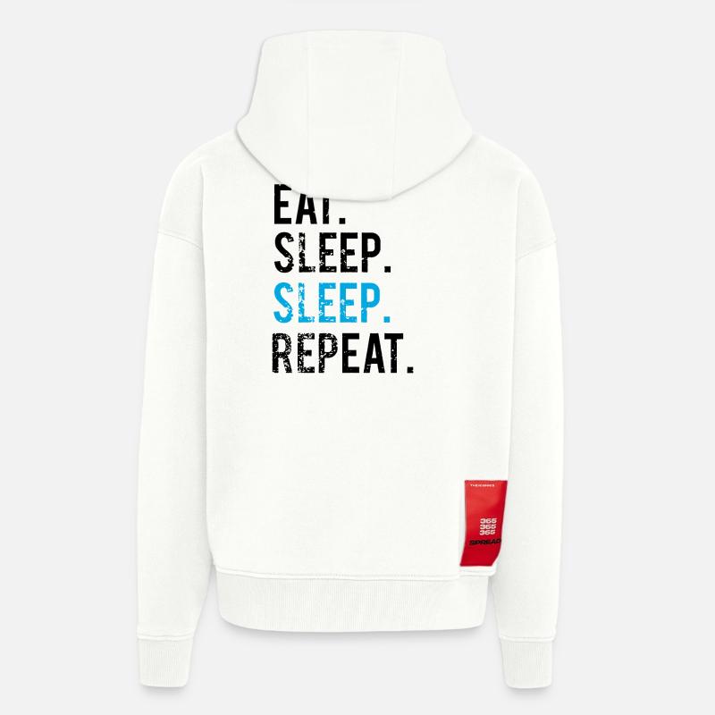 MANGER DORMIR - RÉPÉTER - Veste à capuche bio épaisse oversize fabriqué en UE - OFF WHITE