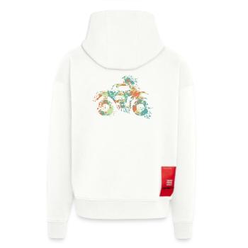 Quad ATV Splash - Veste à capuche bio épaisse oversize fabriqué en UE - OFF WHITE - Dos