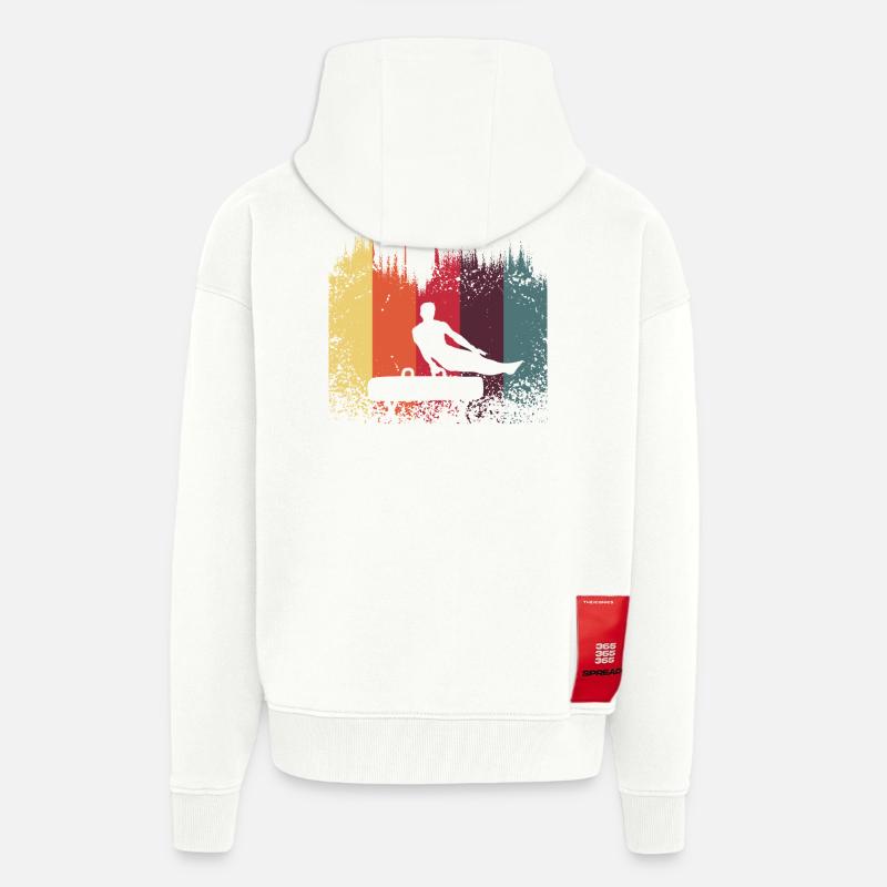 Gymnases d’appareils - Veste à capuche bio épaisse oversize fabriqué en UE - OFF WHITE