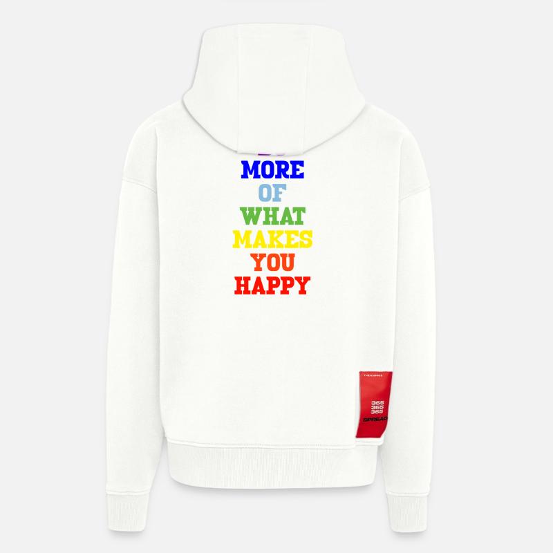 peace regenbogen - Zip Hoodie - made by SPREAD - OFF WHITE