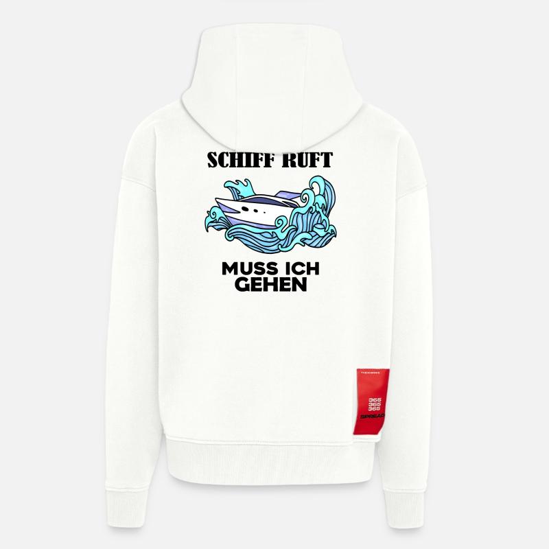 Schiff Schifffahrt - Zip Hoodie - made by SPREAD - OFF WHITE