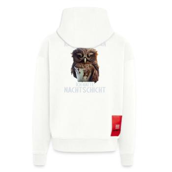 Nachtschicht Dienst Krankenschwester Pflegekraft - Zip Hoodie - made by SPREAD - OFF WHITE - Hinten
