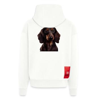 Rauhaardackel Dachshund Hund Hunde Welpe Dackel - Zip Hoodie - made by SPREAD - OFF WHITE - Hinten
