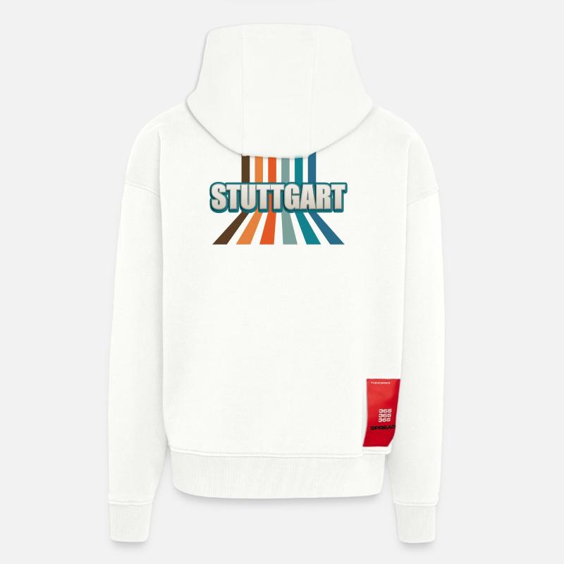 Stuttgartererin Stuttgarterer Stuttgarter - Zip Hoodie - made by SPREAD - OFF WHITE