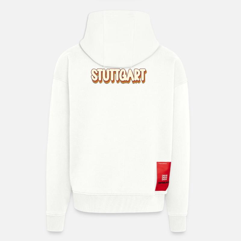 Stuttgartererin Stuttgarterer Stuttgarter - Zip Hoodie - made by SPREAD - OFF WHITE