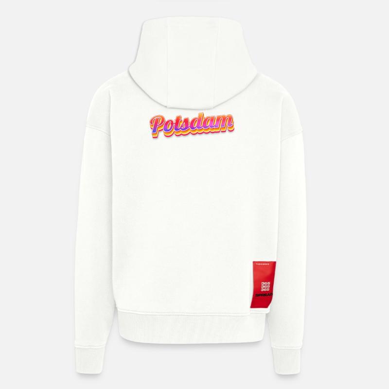 Potsdamerin Potsdamer Potsdam - Zip Hoodie - made by SPREAD - OFF WHITE