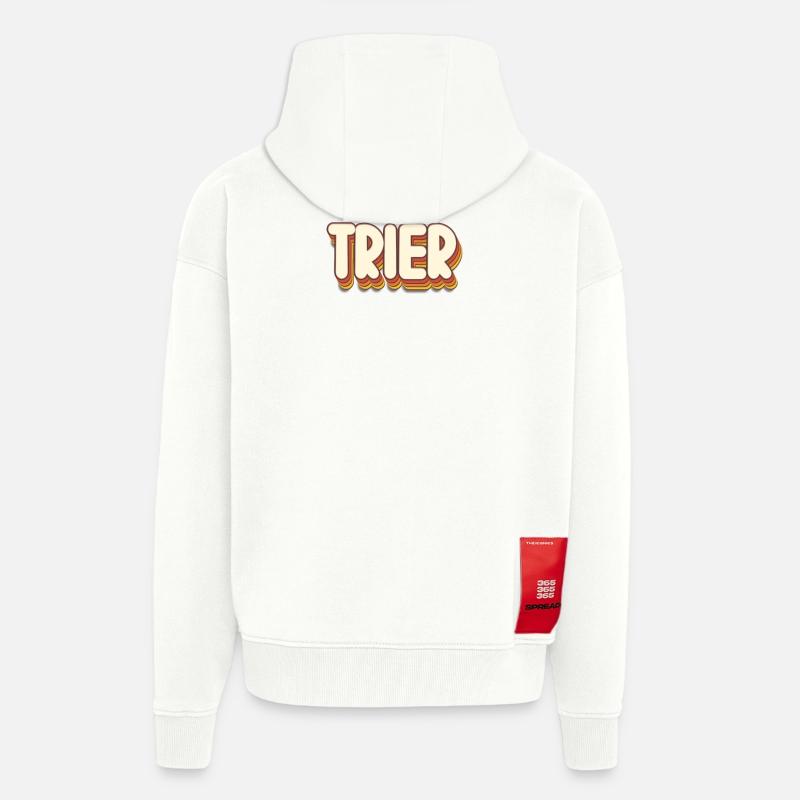 Triererin Trierer Trier - Zip Hoodie - made by SPREAD - OFF WHITE
