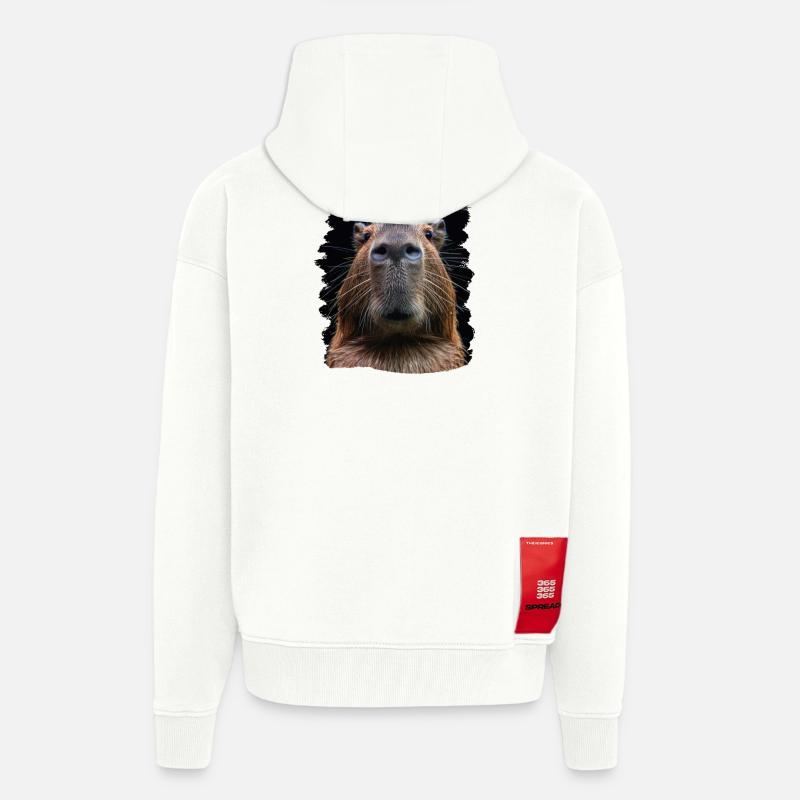 Capybaras Capybara - Zip Hoodie - made by SPREAD - OFF WHITE