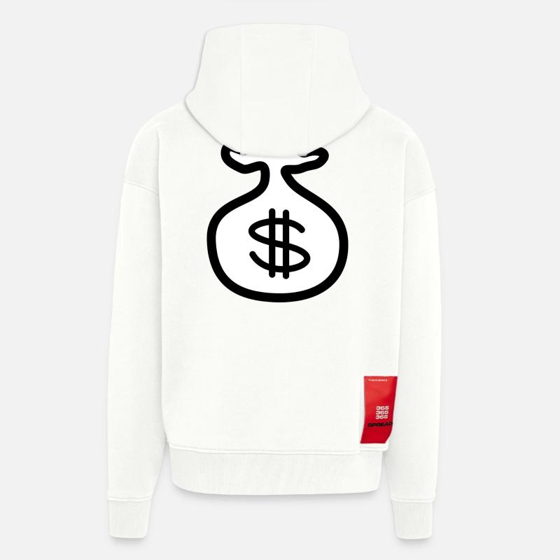 backpack suitcase backpack bag briefcase83 - Zip Hoodie - made by SPREAD - OFF WHITE