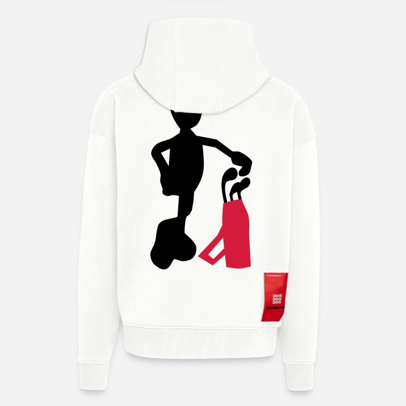 golf - Veste à capuche bio épaisse oversize fabriqué en UE - OFF WHITE