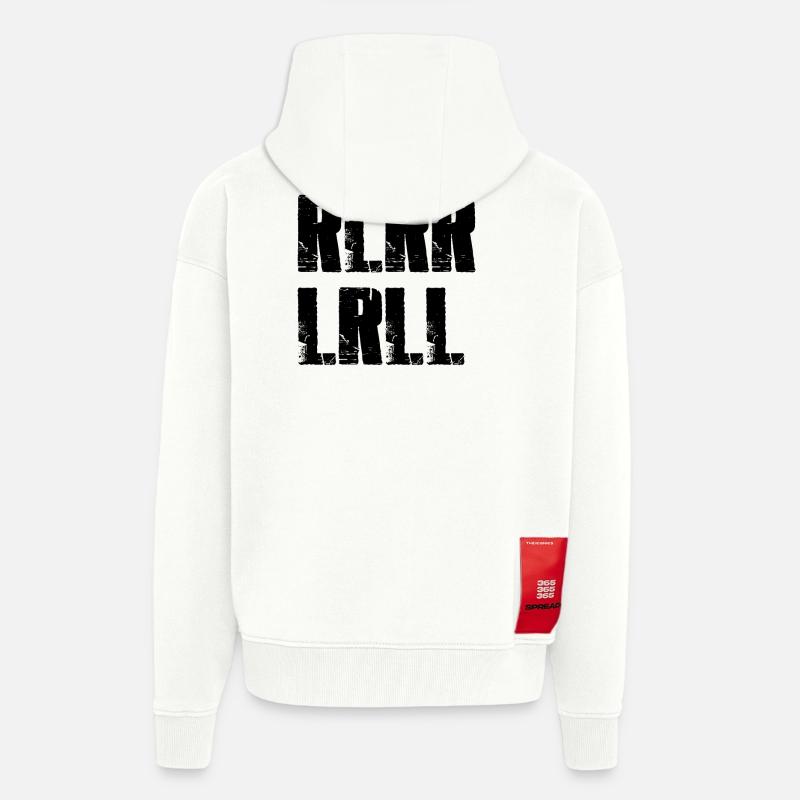 Paradiddle Schlagzeuger - Zip Hoodie - made by SPREAD - OFF WHITE
