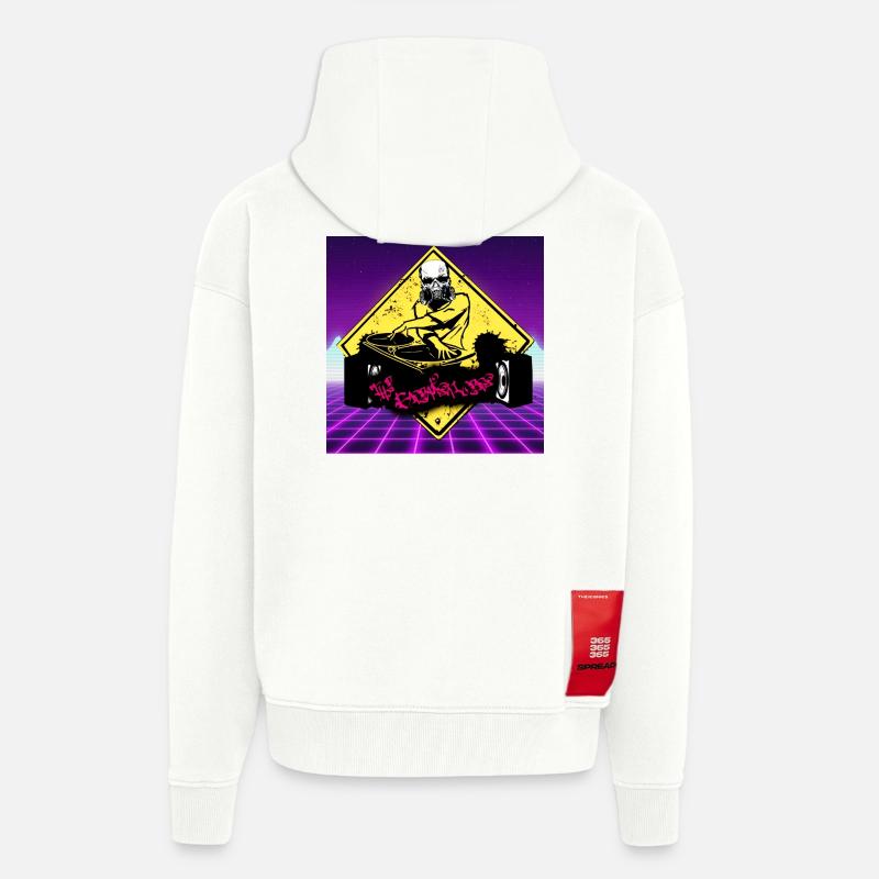 Les casseurs - Veste à capuche bio épaisse oversize fabriqué en UE - OFF WHITE