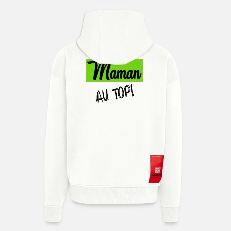 MAMA - Zip Hoodie - made by SPREAD - OFF WHITE